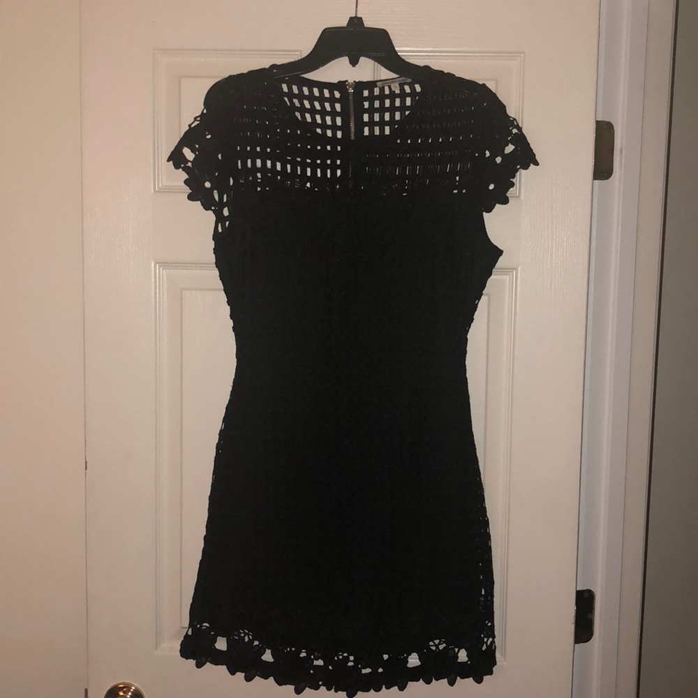 Black Floral Design Dress
